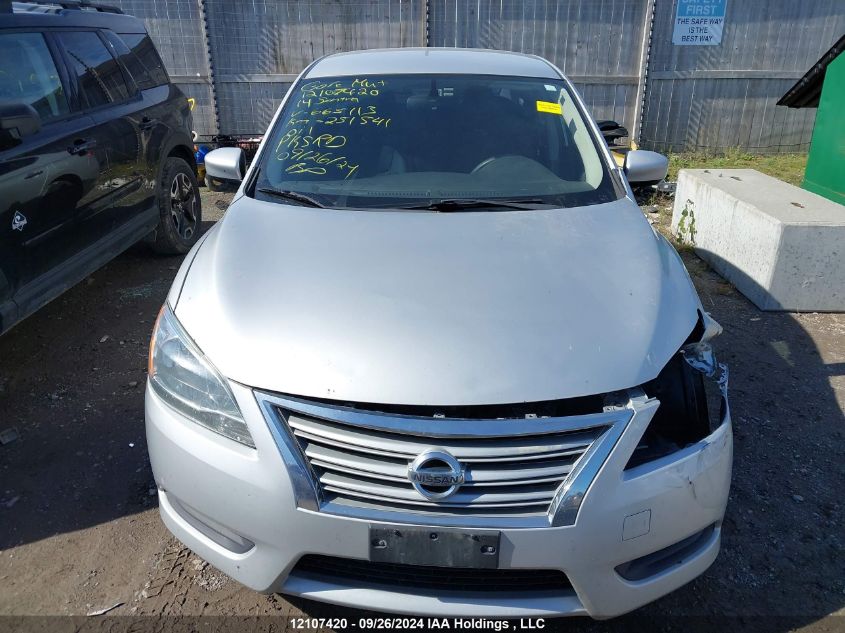 3N1AB7AP4EL665113 2014 Nissan Sentra