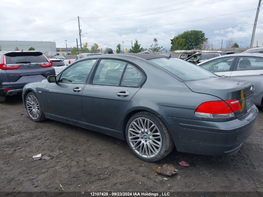 2007 BMW 7 Series VIN: WBAHL83537DT08862 Lot: 12107428