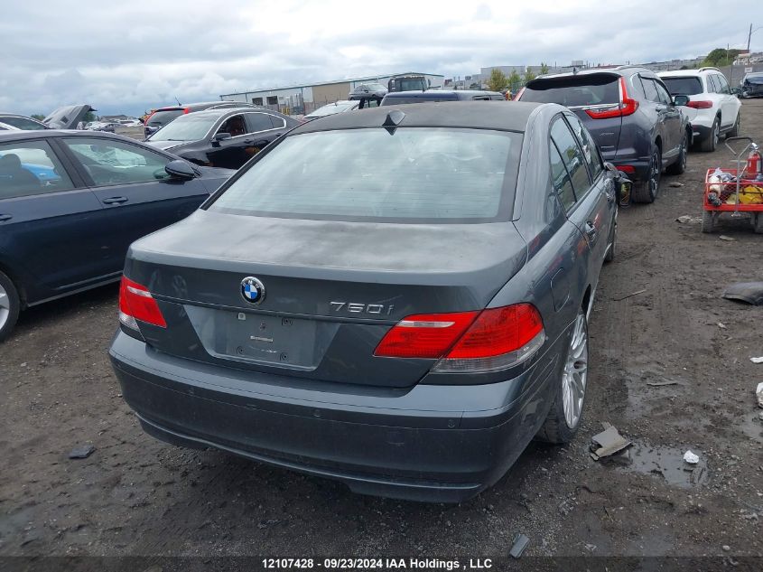 2007 BMW 7 Series VIN: WBAHL83537DT08862 Lot: 12107428