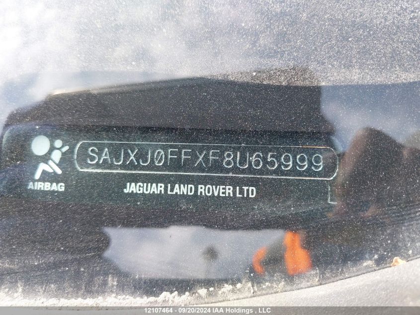 2015 Jaguar Xf Base/Sport/Luxury VIN: SAJXJ0FFXF8U65999 Lot: 12107464