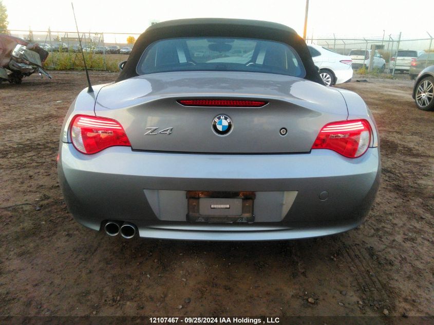 4USBU53506LX00135 2006 BMW Z4 3.0Si