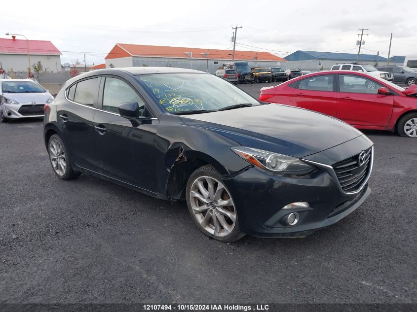 2014 Mazda 3 Grand Touring VIN: JM1BM1M30E1103203 Lot: 12107494