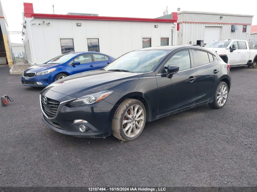 2014 Mazda 3 Grand Touring VIN: JM1BM1M30E1103203 Lot: 12107494