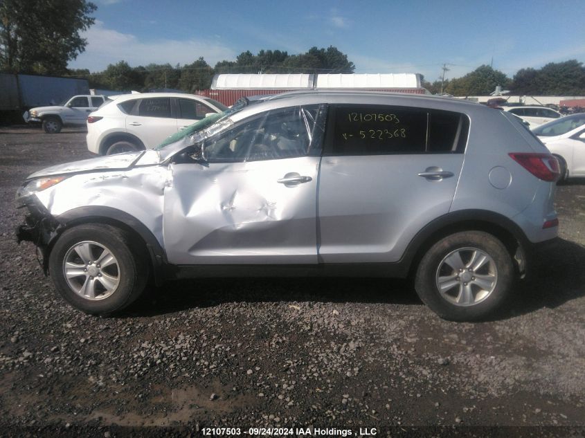 2013 Kia Sportage Lx VIN: KNDPB3A23D7522368 Lot: 12107503