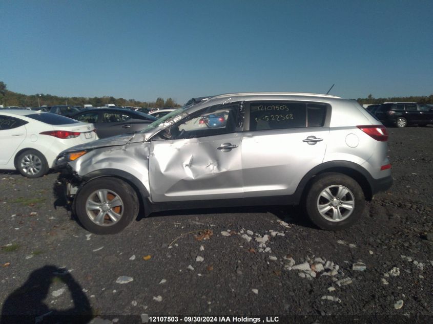 2013 Kia Sportage Lx VIN: KNDPB3A23D7522368 Lot: 12107503