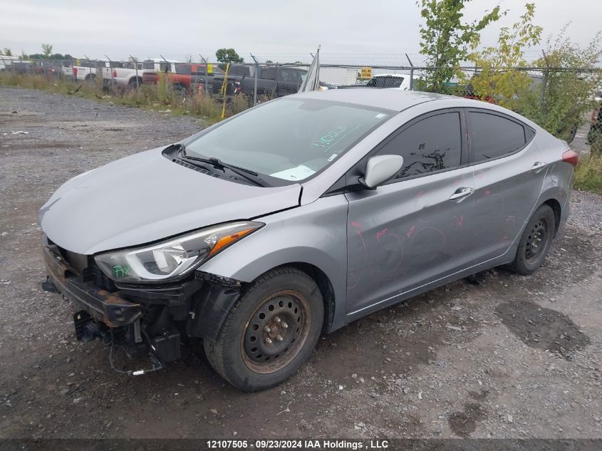 5NPDH4AEXGH753611 2016 HYUNDAI ELANTRA - Image 2