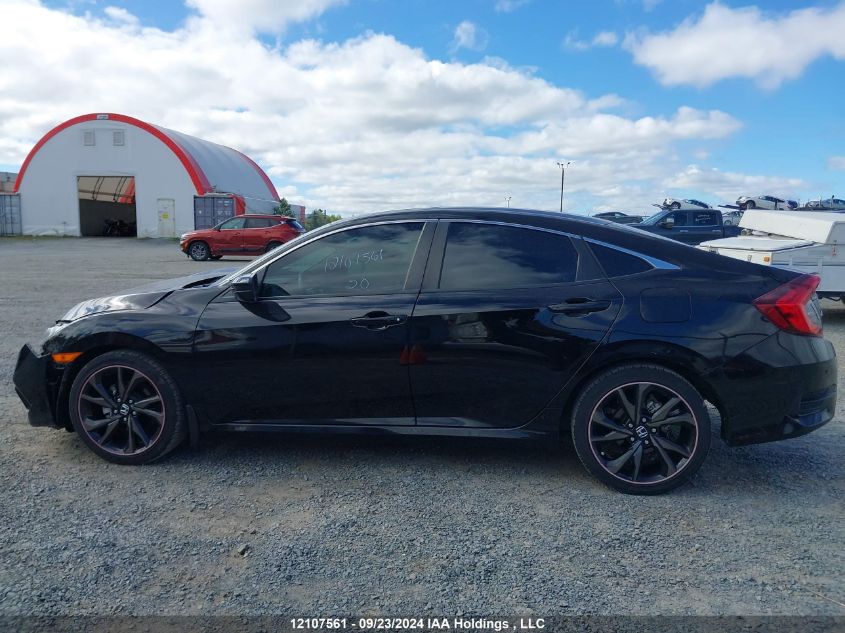 2020 Honda Civic Sport VIN: 2HGFC2F89LH013566 Lot: 12107561