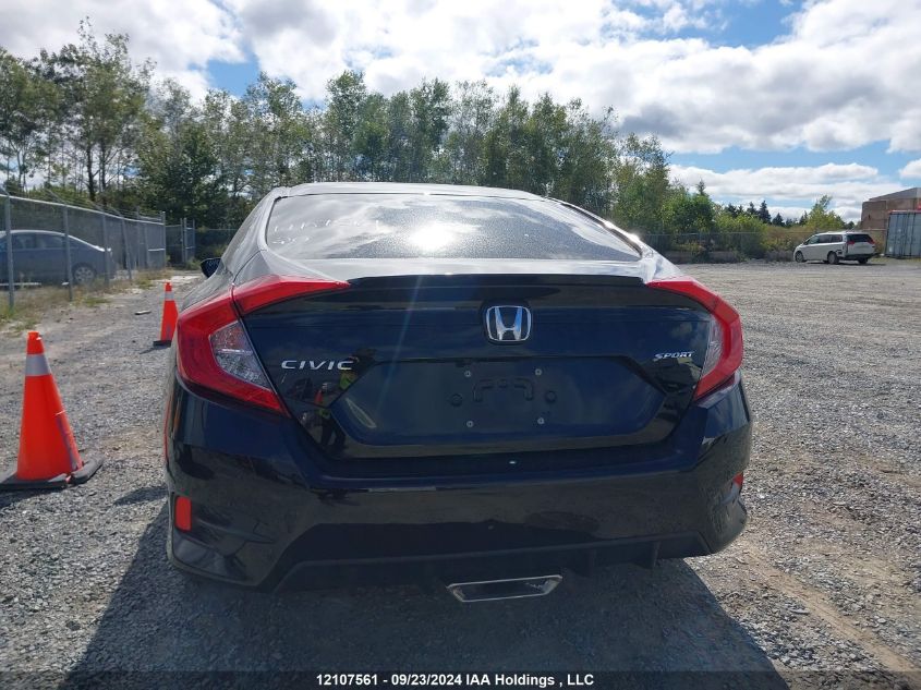 2020 Honda Civic Sport VIN: 2HGFC2F89LH013566 Lot: 12107561