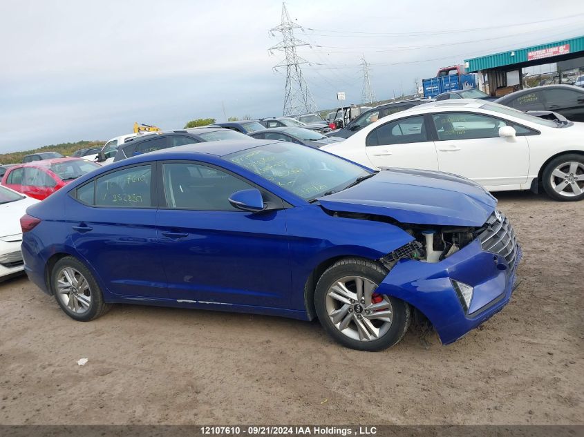 2019 Hyundai Elantra Sel/Value/Limited VIN: KMHD84LF8KU852850 Lot: 12107610