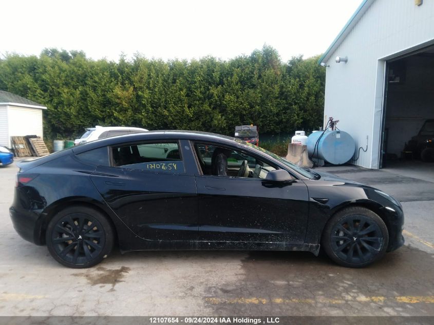 2022 Tesla Model 3 VIN: 5YJ3E1EA7NF316753 Lot: 12107654