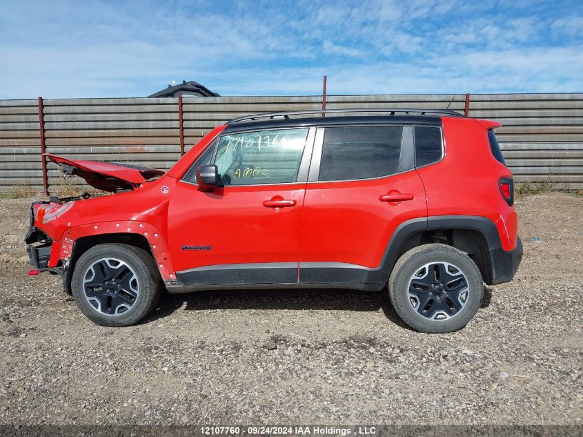 2016 Jeep Renegade Trailhawk VIN: ZACCJBCTXGPE09977 Lot: 12107760