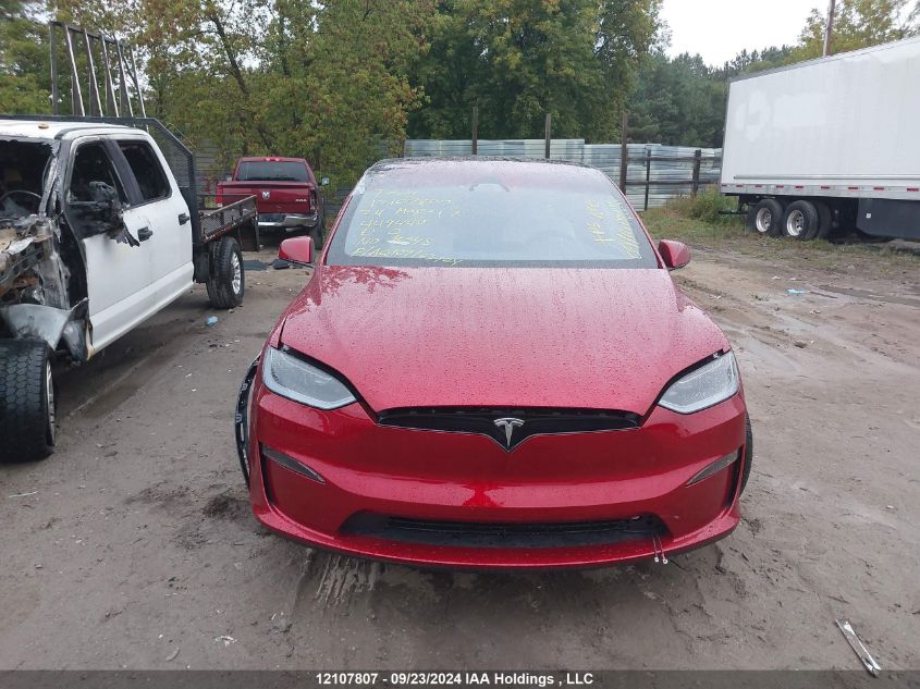 2024 Tesla Model X VIN: 7SAXCAE57RF449449 Lot: 12107807