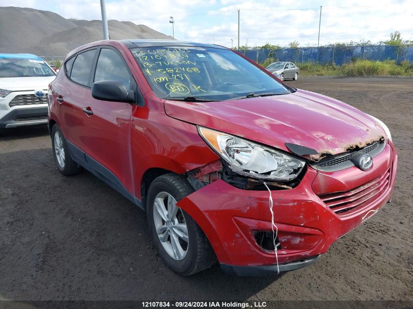 2013 Hyundai Tucson Gl VIN: KM8JTCAC9DU582468 Lot: 12107834