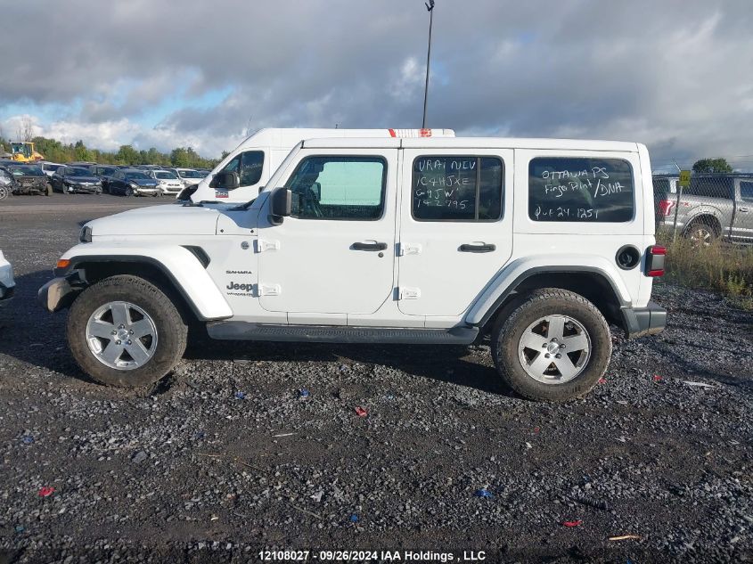 2018 Jeep Wrangler Unlimited Sahara VIN: 1C4HJXEG9JW142795 Lot: 12108027