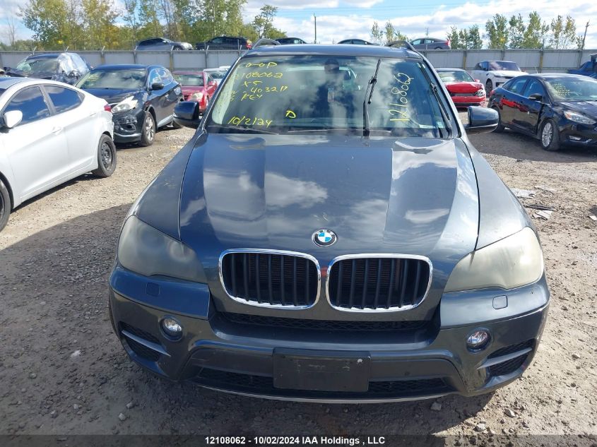 2011 BMW X5 VIN: 5UXZV4C50BL403211 Lot: 12108062