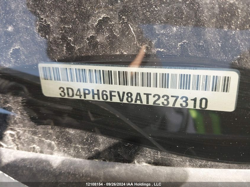2010 Dodge Journey R/T VIN: 3D4PH6FV8AT237310 Lot: 12108154
