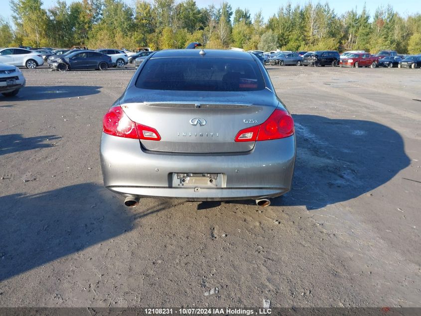 2012 Infiniti G25 VIN: JN1DV6AR3CM861787 Lot: 12108231