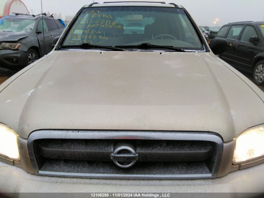 2002 Nissan Pathfinder Le/Se VIN: JN8DR09Y62W741306 Lot: 12108288