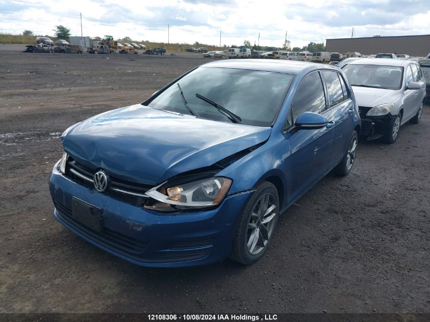 3VW217AU9HM056153 2017 VOLKSWAGEN GOLF - Image 2