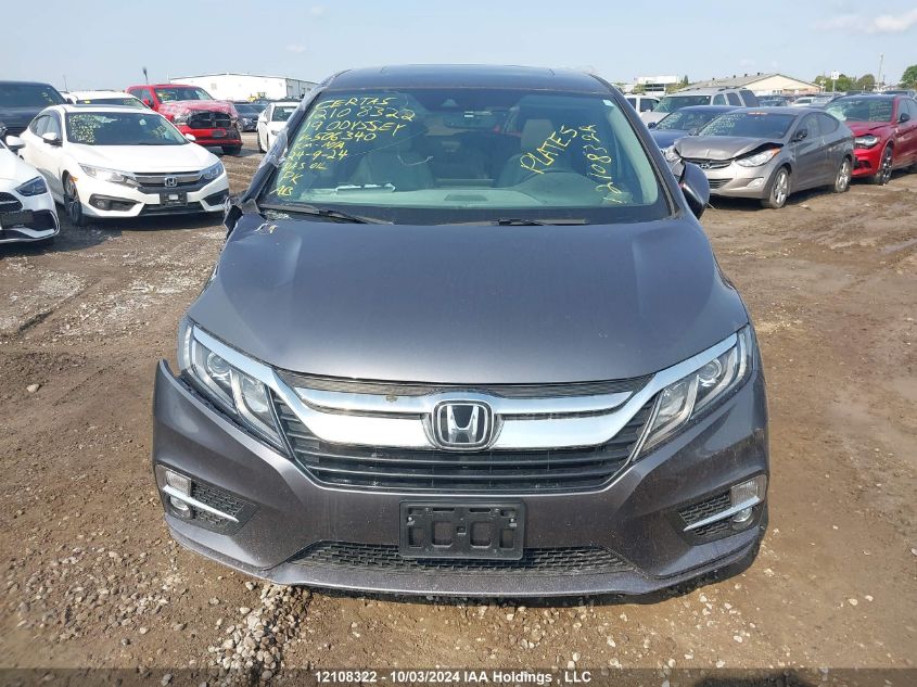 2019 Honda Odyssey VIN: 5FNRL6H61KB506340 Lot: 12108322