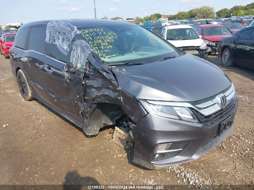 2019 Honda Odyssey VIN: 5FNRL6H61KB506340 Lot: 12108322