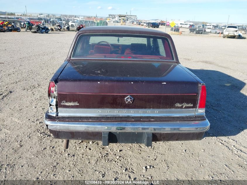 1989 Chrysler New Yorker C-Body VIN: 1C3BC4637KD523301 Lot: 12108433