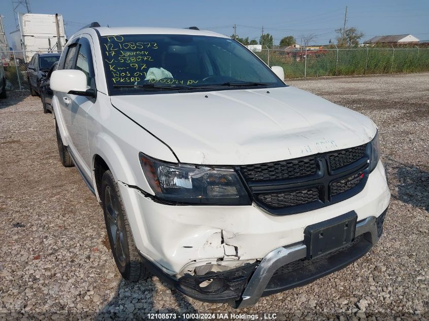 2017 Dodge Journey Crossroad VIN: 3C4PDCGG9HT538072 Lot: 12108573