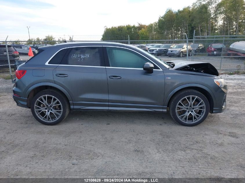 2022 Audi Q3 VIN: WA1FECF34N1095754 Lot: 12108628