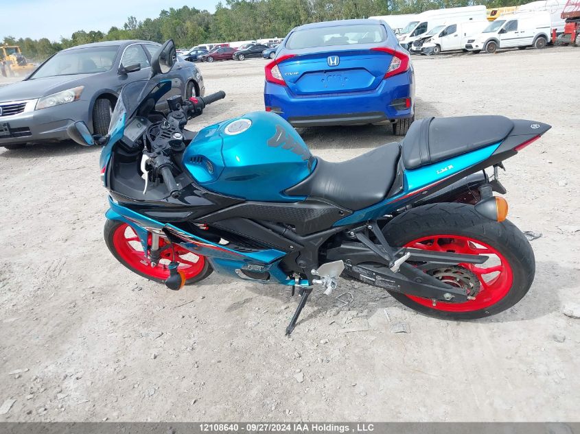 2021 Yamaha Yzfr3 A VIN: MH3RH18N3MK002004 Lot: 12108640