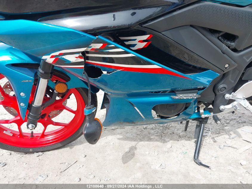 2021 Yamaha Yzfr3 A VIN: MH3RH18N3MK002004 Lot: 12108640