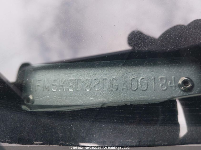 2013 Ford Explorer Xlt VIN: 1FM5K8D82DGA00184 Lot: 12108652