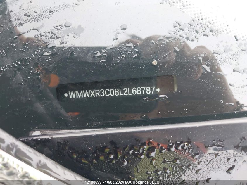 2020 Mini 3 Door VIN: WMWXR3C08L2L68787 Lot: 12108699