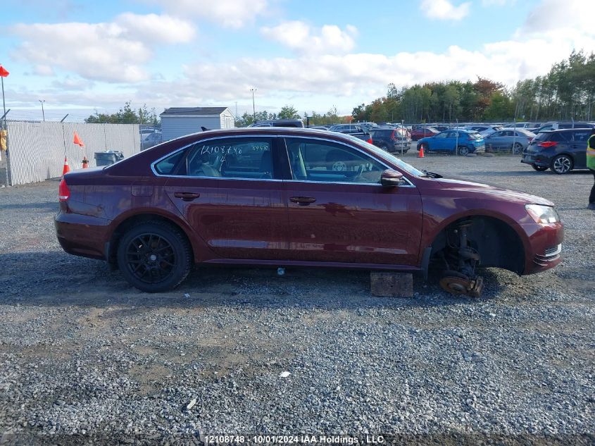 2012 Volkswagen Passat VIN: 1VWBH7A34CC014244 Lot: 12108748