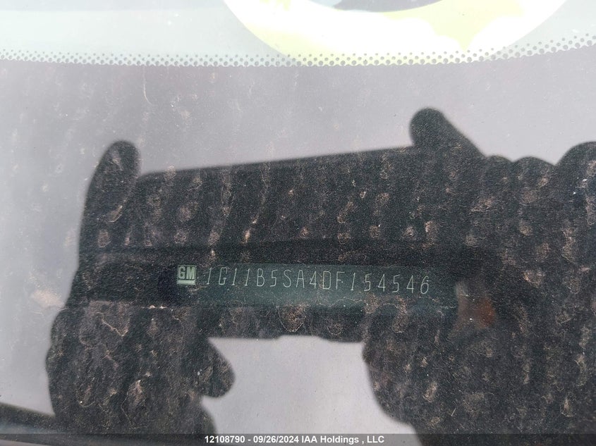 2013 Chevrolet Malibu 1Ls VIN: 1G11B5SA4DF154546 Lot: 12108790