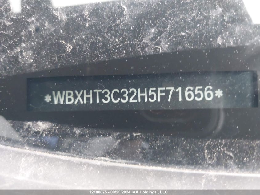 2017 BMW X1 xDrive28I VIN: WBXHT3C32H5F71656 Lot: 12108875