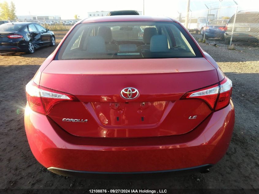 2015 Toyota Corolla L/Le/Le Pls/Prm/S/S Pls VIN: 2T1BURHE4FC406721 Lot: 12108876