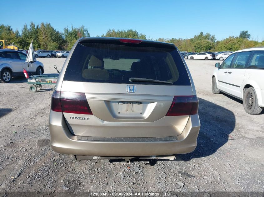 2006 Honda Odyssey Lx VIN: 5FNRL38266B513544 Lot: 12108949