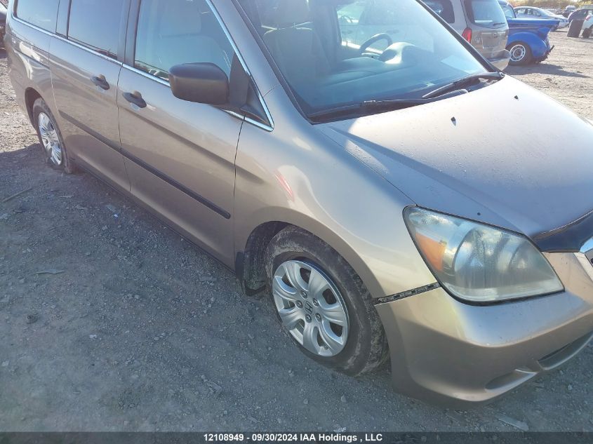 2006 Honda Odyssey Lx VIN: 5FNRL38266B513544 Lot: 12108949