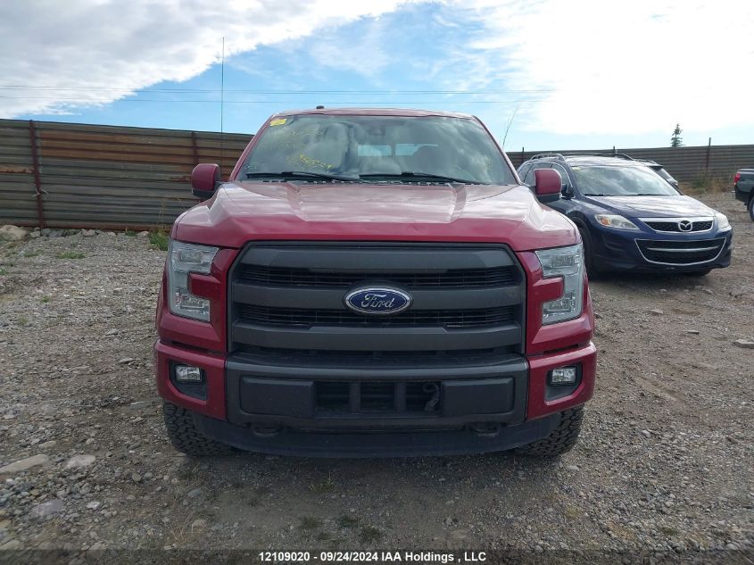 2015 Ford F-150 Lariat VIN: 1FTEW1EG7FFB74038 Lot: 12109020