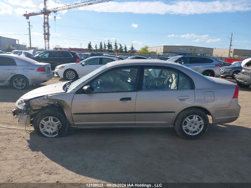 2001 Honda Civic VIN: 2HGES16281H939460 Lot: 12109023