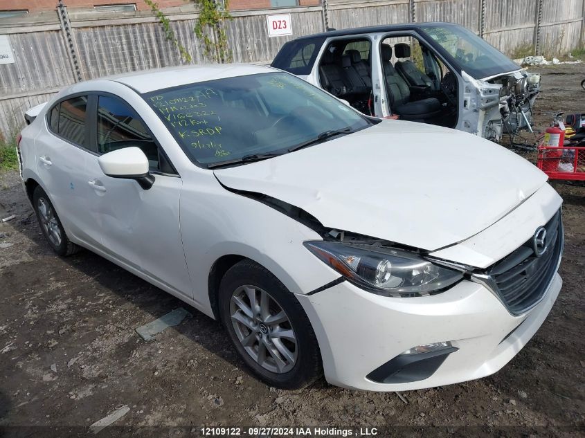 2014 Mazda 3 Touring VIN: JM1BM1V72E1166322 Lot: 12109122