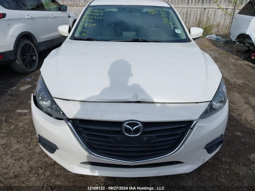 2014 Mazda 3 Touring VIN: JM1BM1V72E1166322 Lot: 12109122