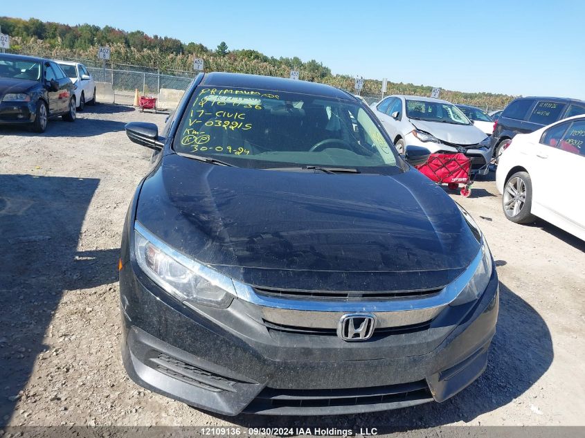 2017 Honda Civic Sedan VIN: 2HGFC2E50HH032215 Lot: 12109136