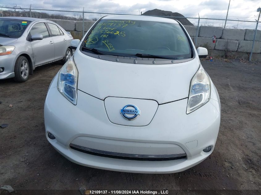 2014 Nissan Leaf S/Sv/Sl VIN: 1N4AZ0CPXEC336625 Lot: 12109137