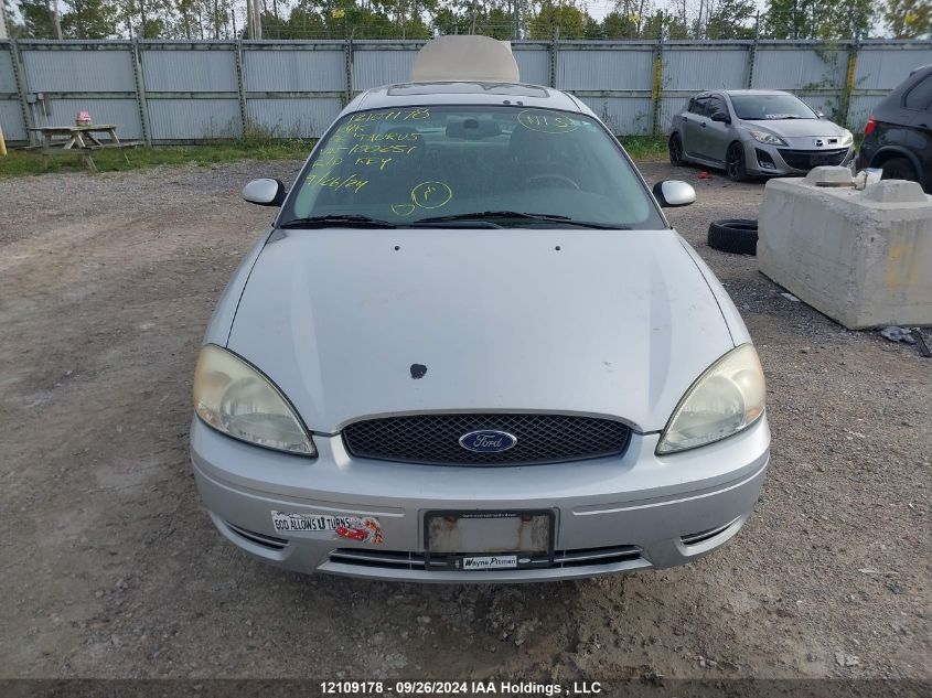 2006 Ford Taurus Sel VIN: 1FAFP56U06A100251 Lot: 12109178