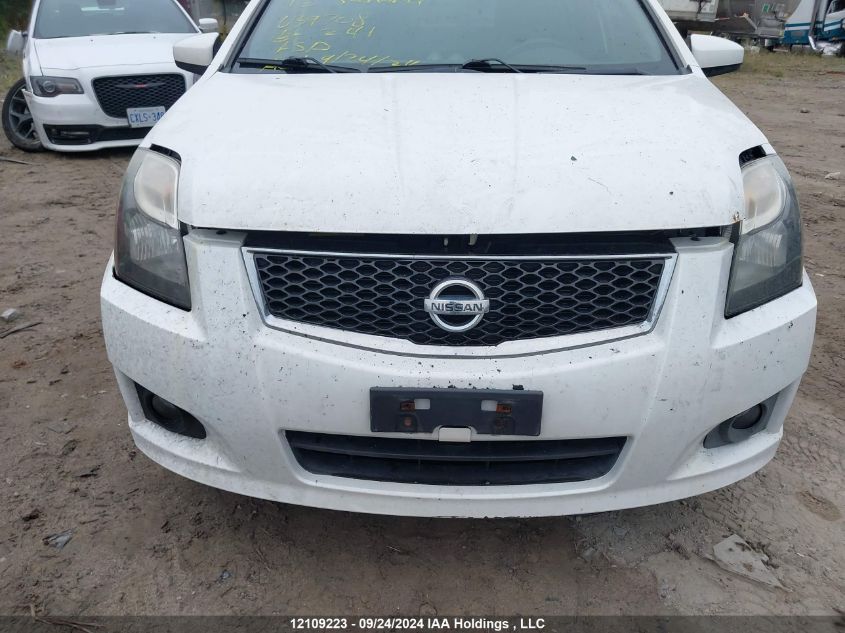 2012 Nissan Sentra Se-R VIN: 3N1BB6APXCL639708 Lot: 12109223