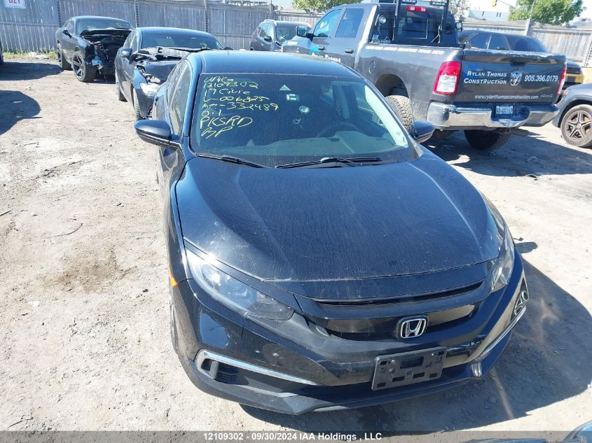 2019 Honda Civic Lx VIN: 2HGFC2F5XKH006825 Lot: 12109302