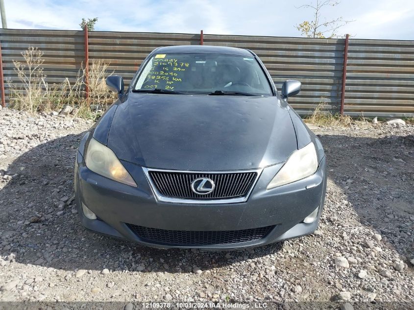 2006 Lexus Is 250 VIN: JTHCK262762002030 Lot: 12109378