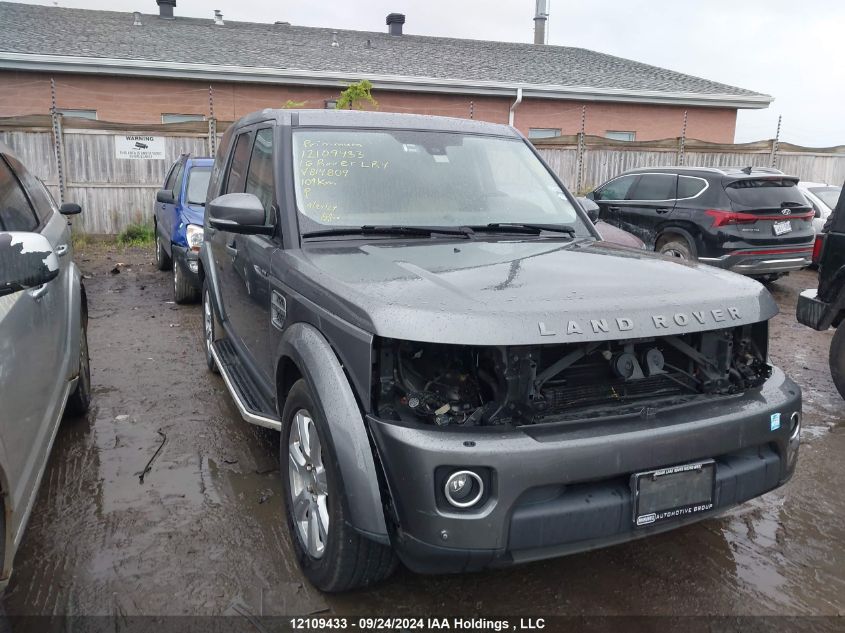 2016 Land Rover Lr4 VIN: SALAG2V61GA814809 Lot: 12109433