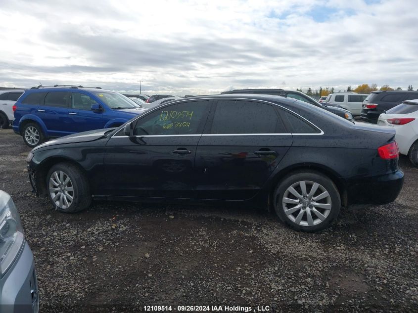 2009 Audi A4 2.0T Quattro VIN: WAULF68K19N015835 Lot: 12109514